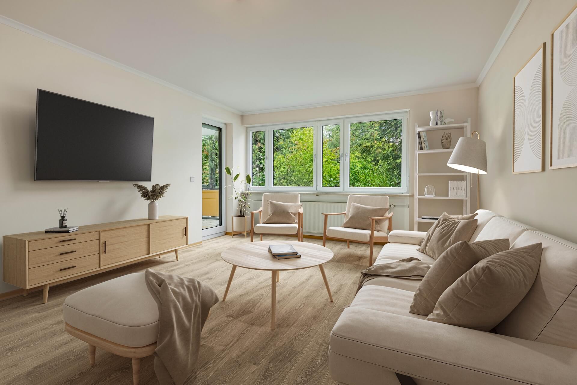 Living room: furnishing idea