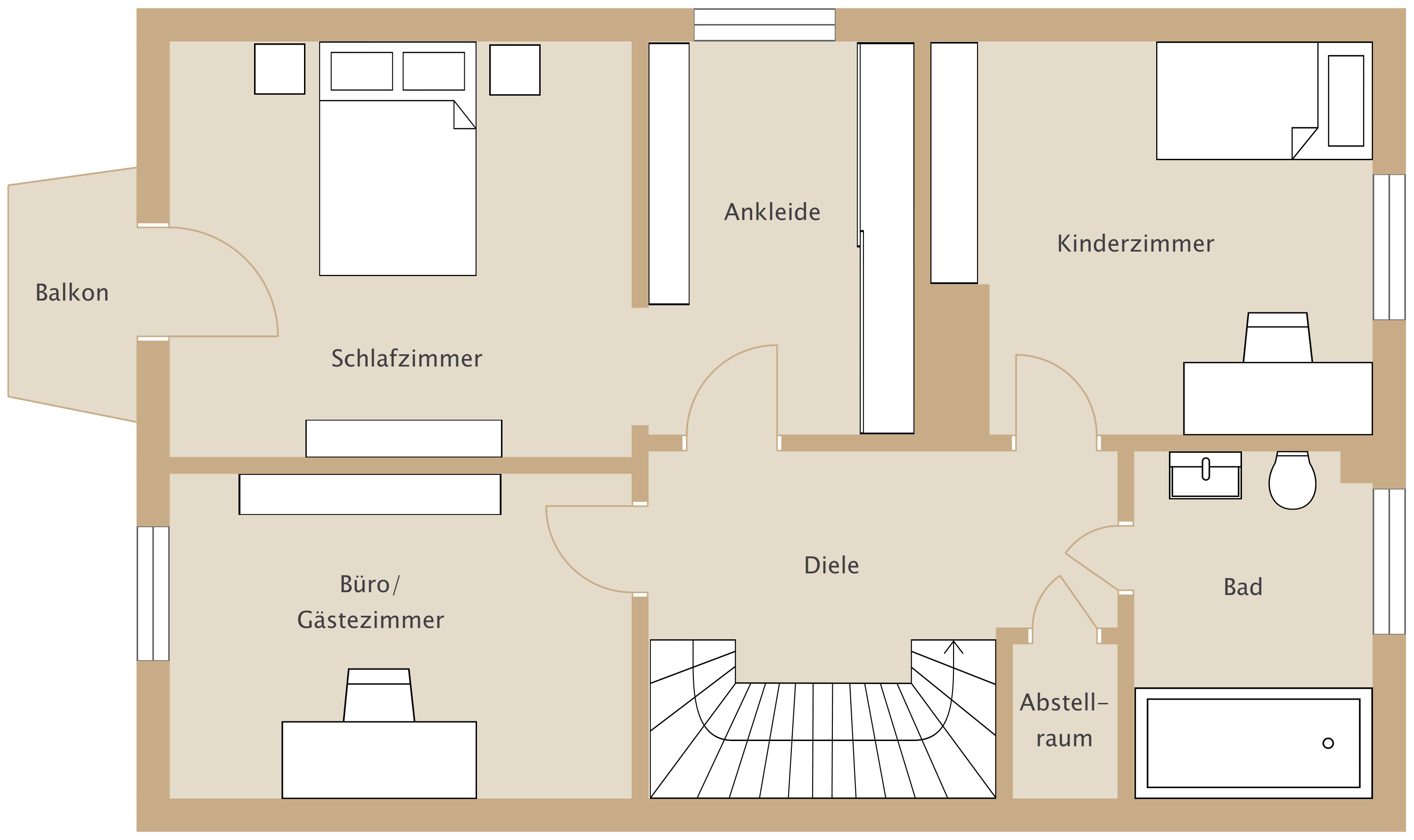 Grundriss Obergeschoss