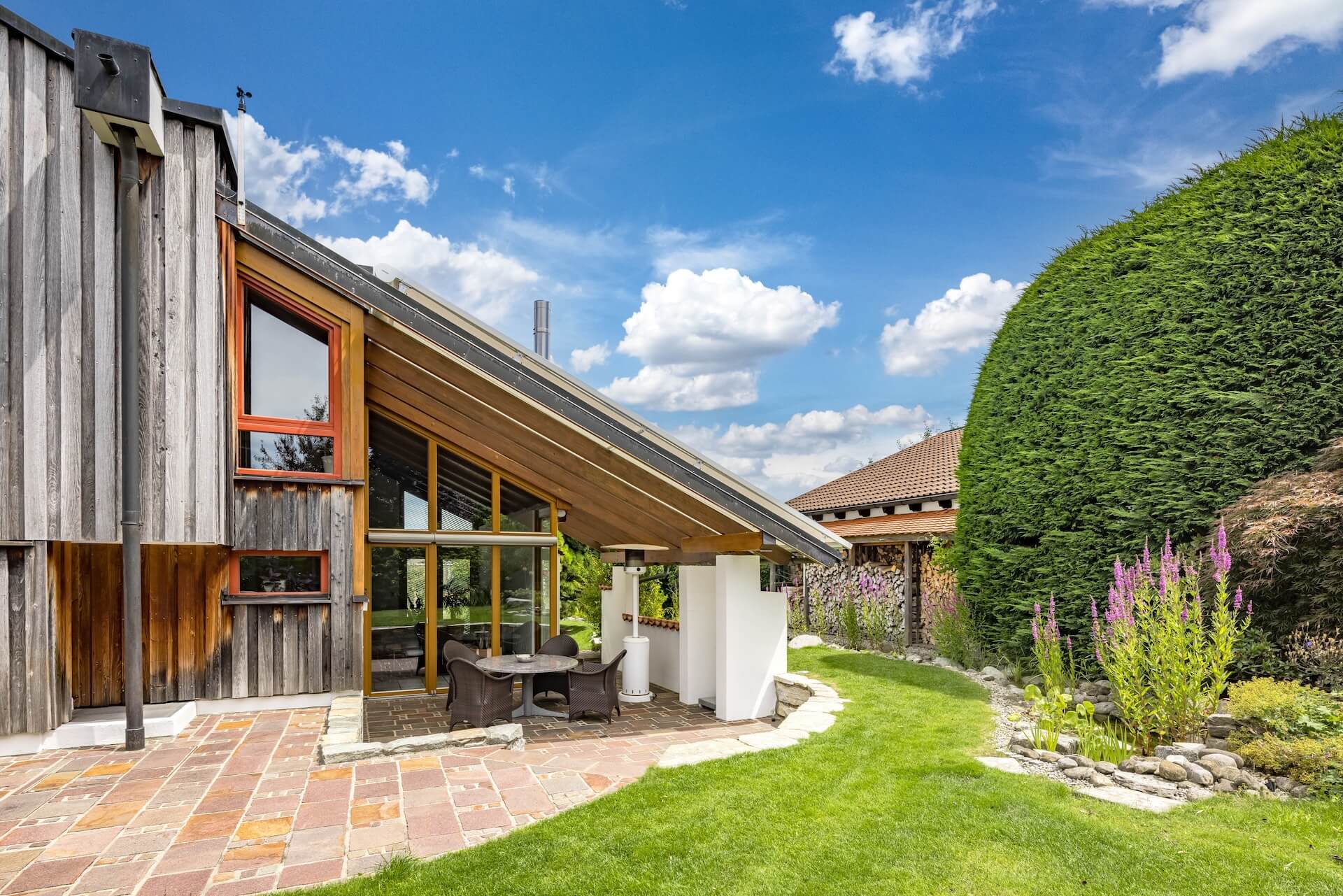 Blick auf Südwest-Terrasse