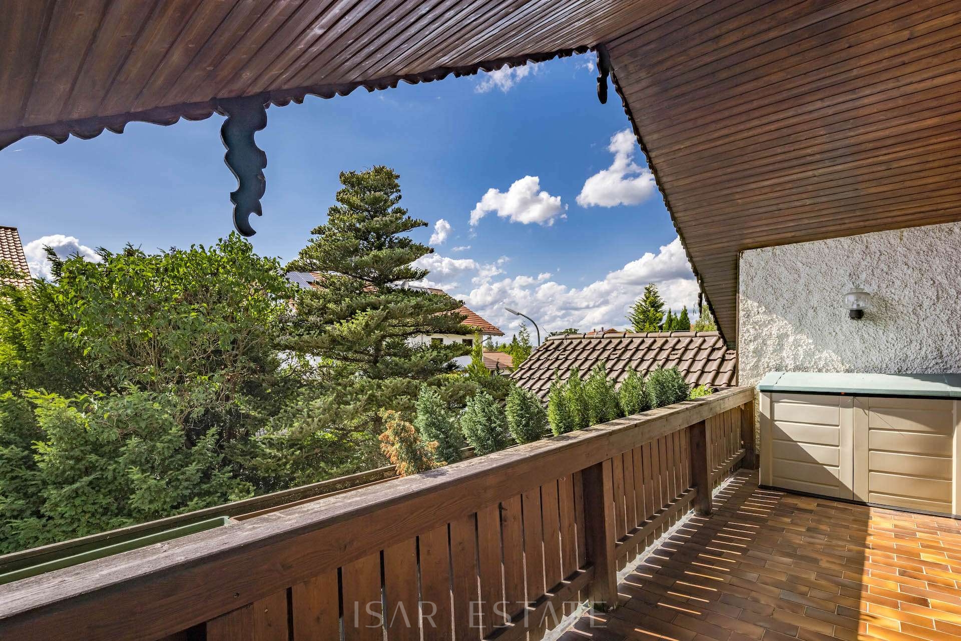 Blick vom Westbalkon