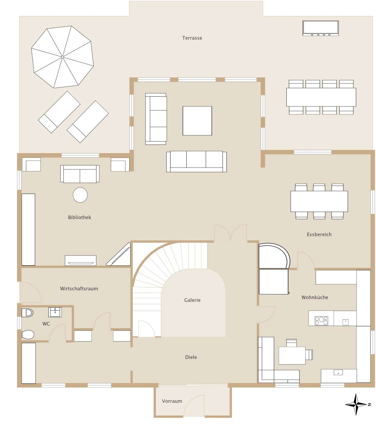 Grundriss Erdgeschoss