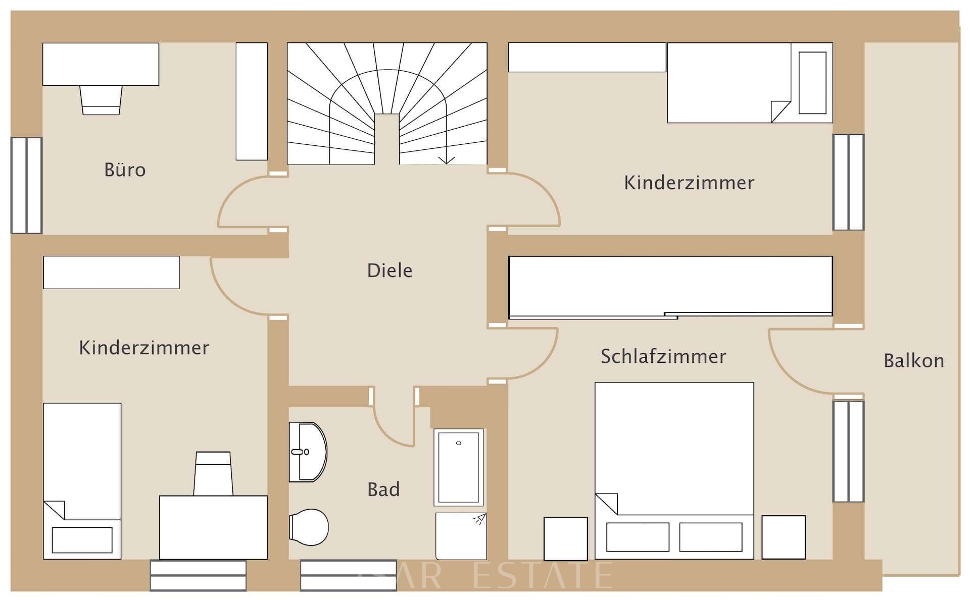 Grundriss Obergeschoss