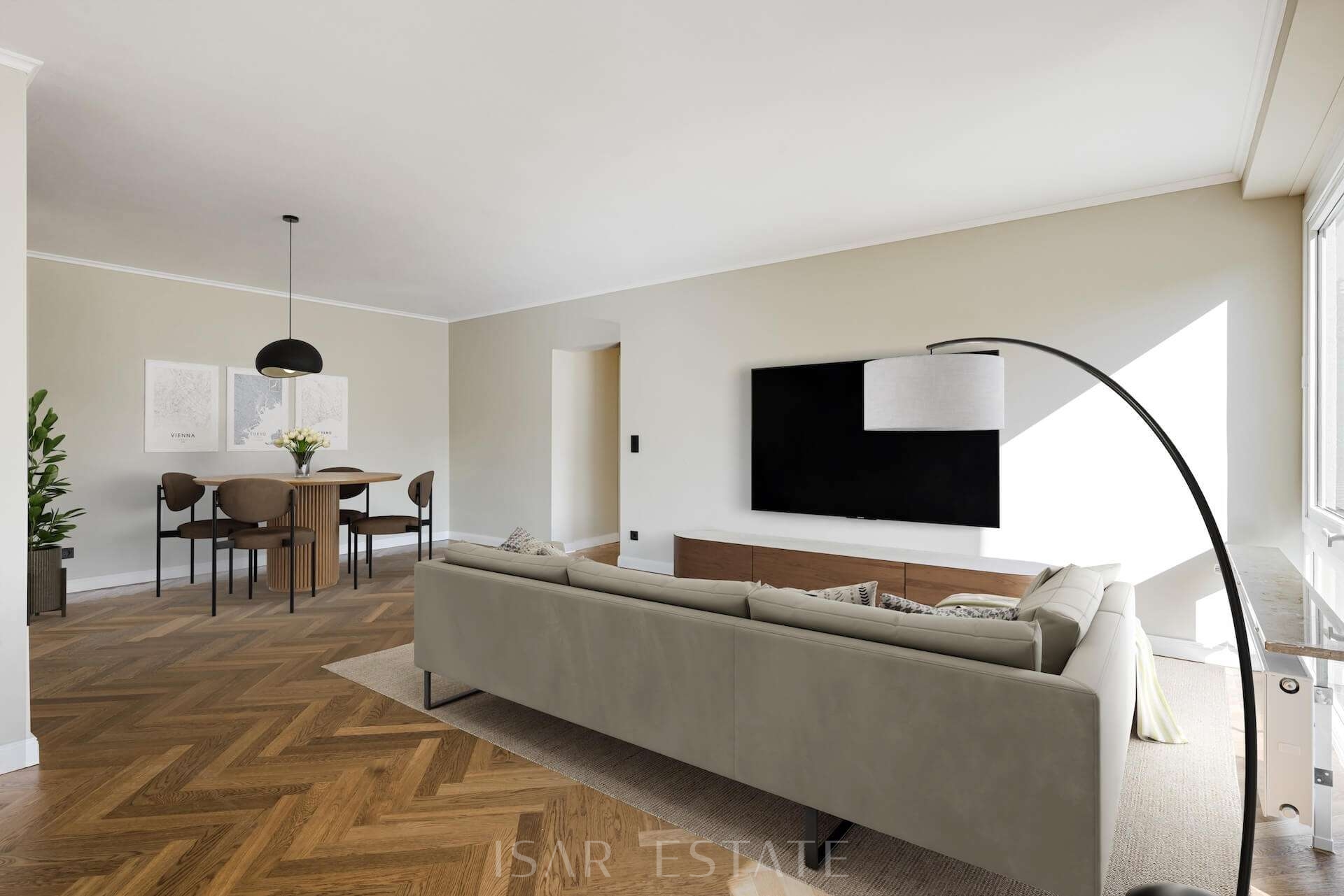 Digitale Wohnidee Wohn/-und Essbereich