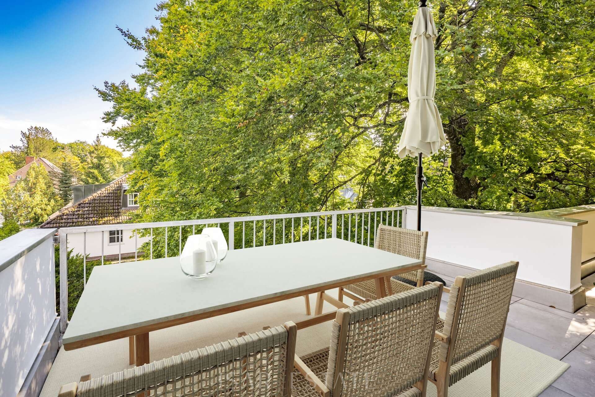 Digitale Wohnidee Dachterrassse