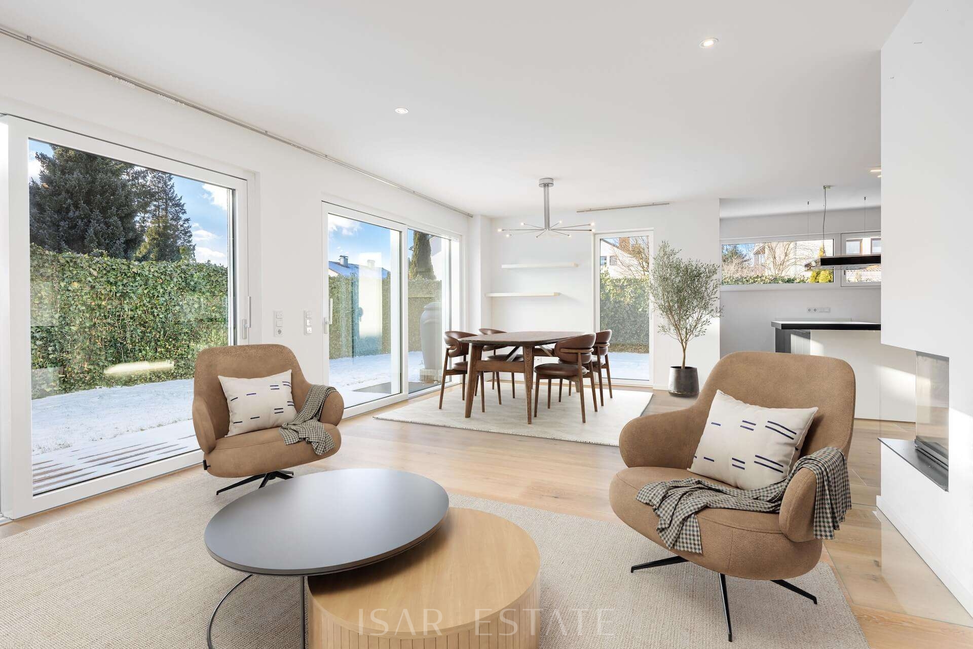 Digitale Wohnidee Wohn- und Essbereich