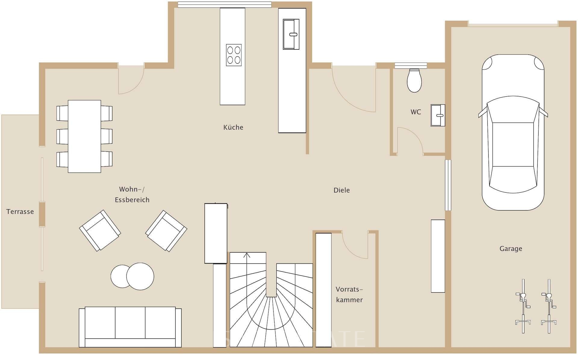 Grundriss Erdgeschoss