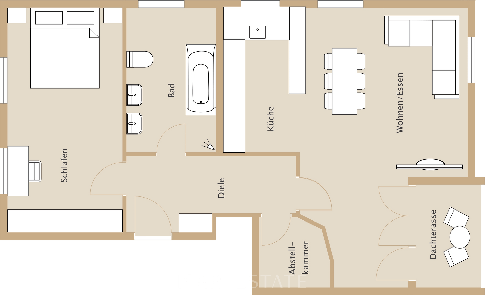 Grundriss Erste Ebene